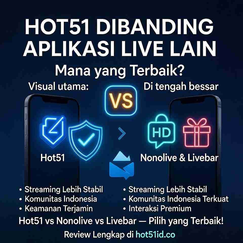 Read more about the article Hot51 Dibanding Aplikasi Live Lain: Mana yang Terbaik?