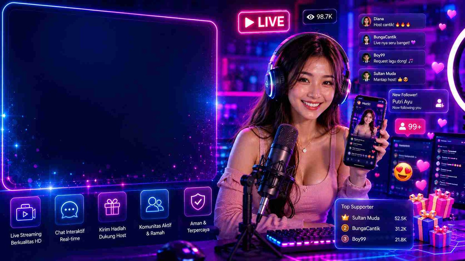 You are currently viewing Hot51 Aplikasi Hiburan: Panduan Lengkap Menikmati Live Streaming Interaktif