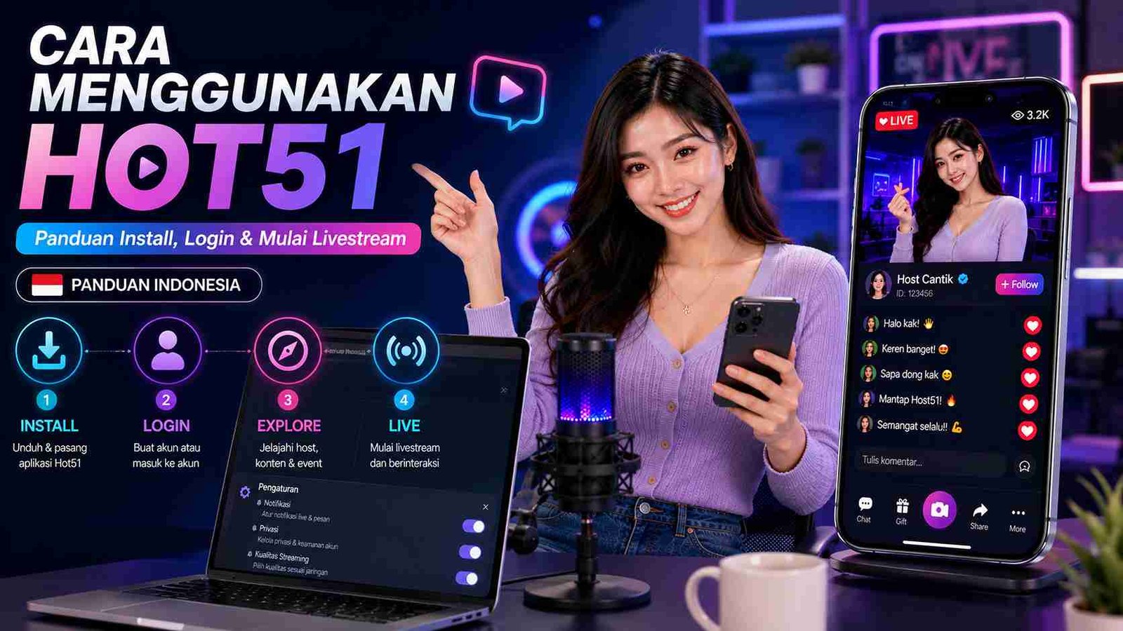 Read more about the article Cara Menggunakan Hot51: Panduan Install dan Mulai Live