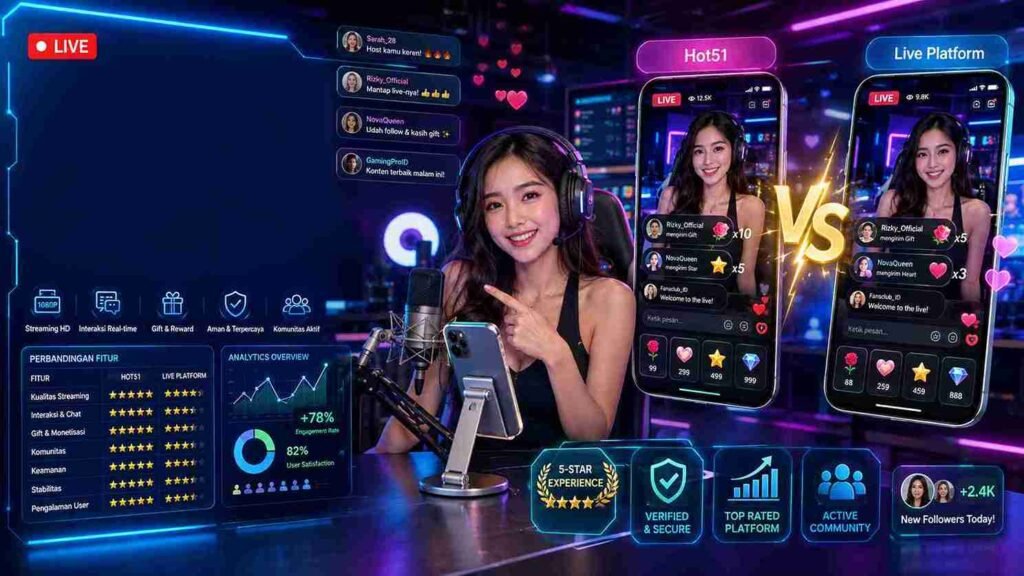 Perbandingan Hot51 dan Bigo: Mana yang Cocok untuk Pengguna Indonesia?