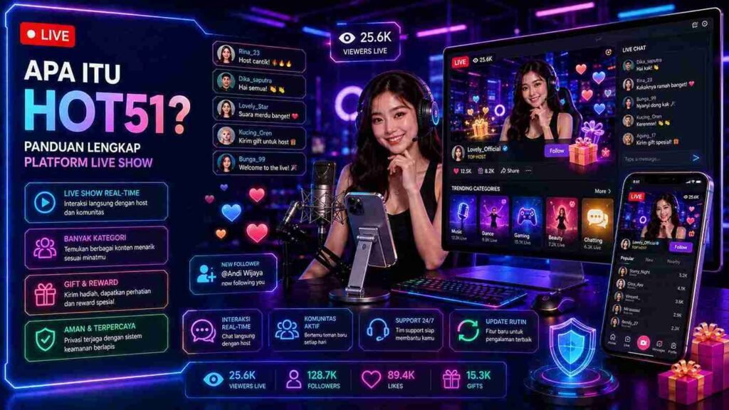 Apa Itu Hot51? Mengenal Platform Live Show dan Fitur Utamanya