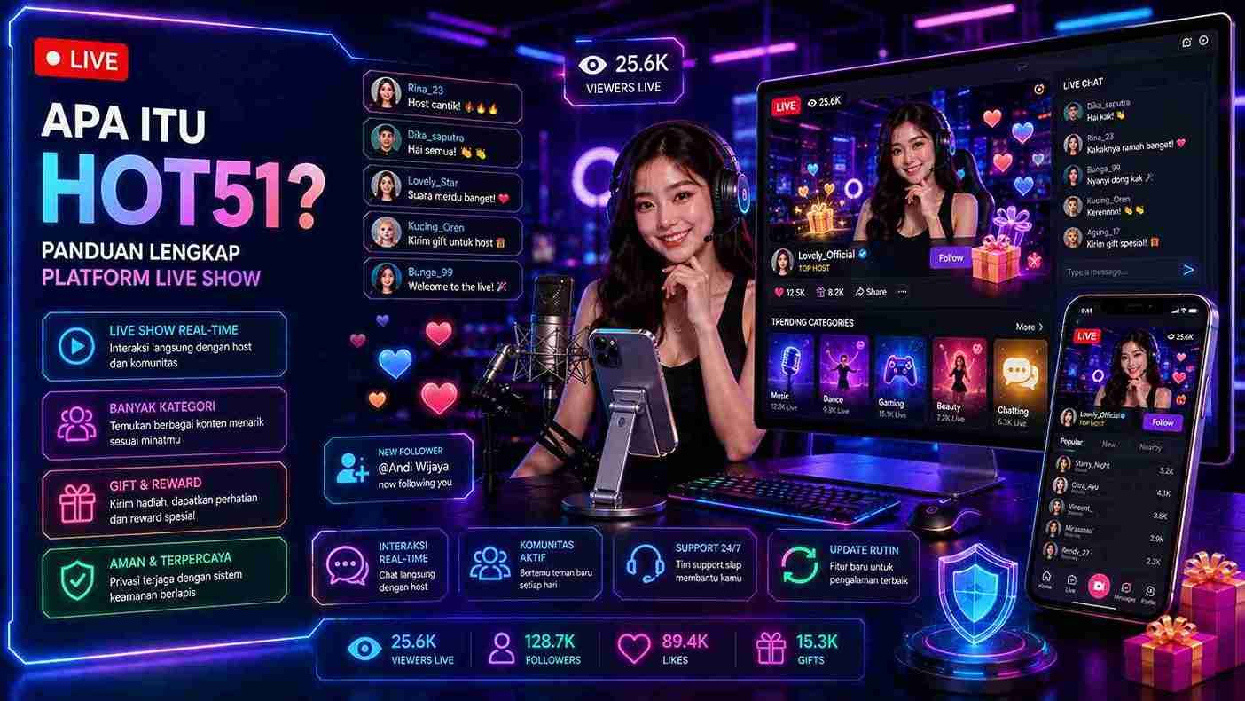 Read more about the article Apa Itu Hot51? Mengenal Platform Live Show dan Fitur Utamanya