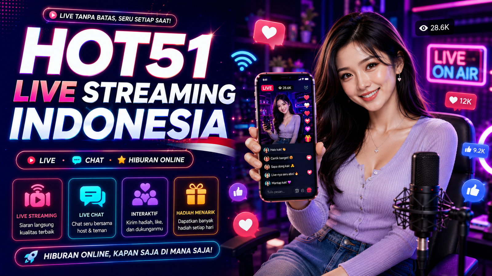 You are currently viewing Hot51 Live Streaming Indonesia: Mengenal Platform dan Fiturnya