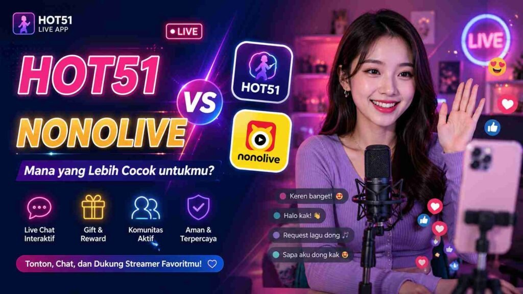 Hot51 vs Nonolive: Perbandingan Fitur, Komunitas, dan Pengalaman Live Streaming